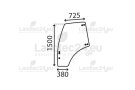 Door window left 04413561/441895110 for DEUTZ FAHR, HURLIMANN, LAMBORGHINI, SAME tractor